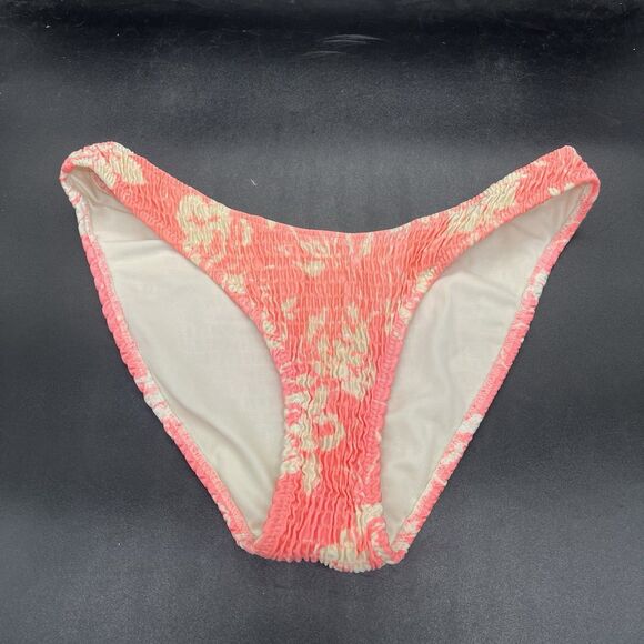 Triangl Inesa Floral Ruched Bikini Pop Soda 2 Pc Cheeky Swimsuit Size SMALL - Picture 6 of 7